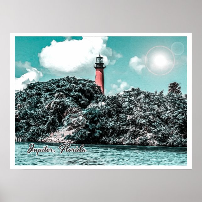 JUPITER FLORIDA - JUPITER INLET LIGHTHOS POSTER (Vorne)