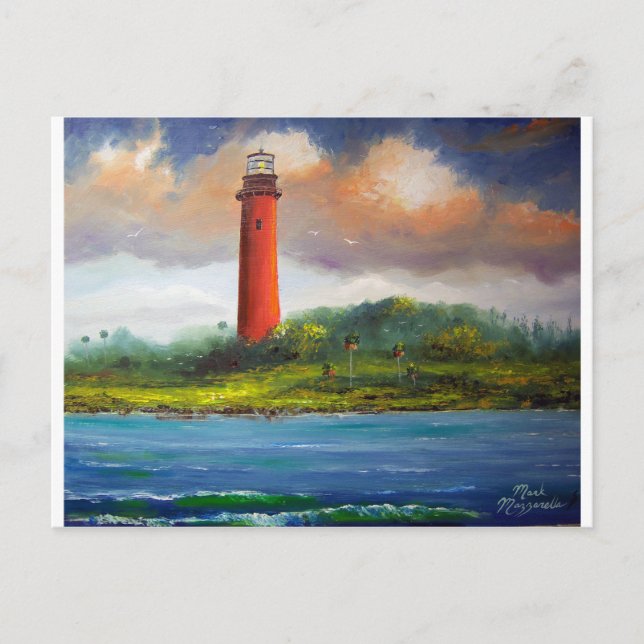 Jupiter Florida Lighthouse Postkarte (Vorderseite)