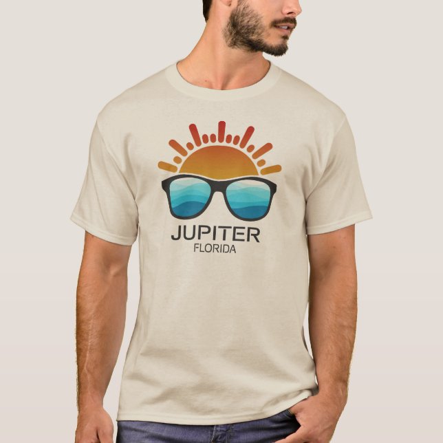 Jupiter Florida Sunglasses T-Shirt (Vorderseite)