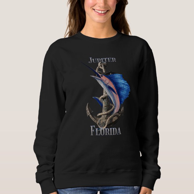 Jupiter Florida Swordfish Marlin Ocean Fischen Sweatshirt (Vorderseite)