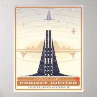 Jupiter für das Projekt Retro Futurism