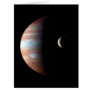 Jupiter Gas Giant Planet & Io Galilean Moon