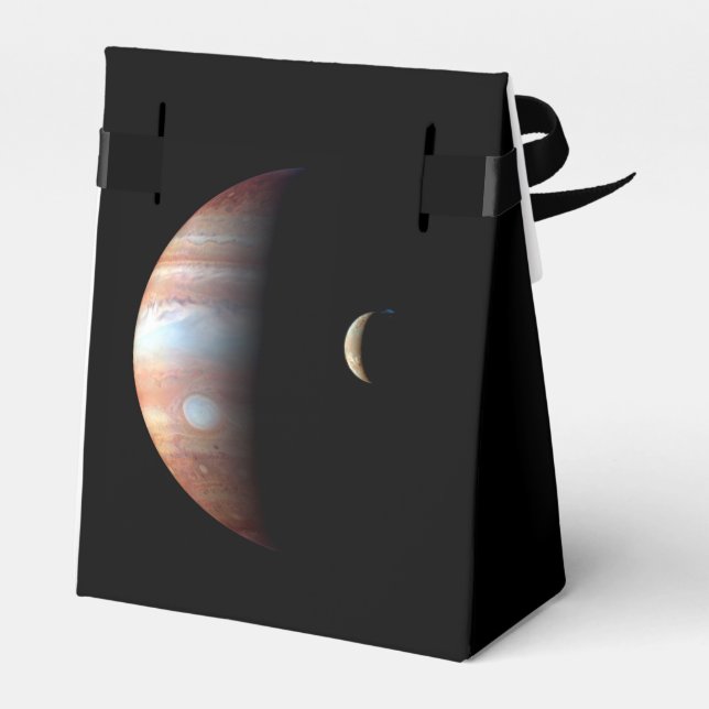Jupiter Gas Giant Planet & Io Galilean Moon Geschenkschachtel (Rückseite)