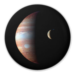Jupiter Gas Giant Planet & Io Galilean Moon Keramikknauf