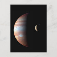 Jupiter Gas Giant Planet & Io Galilean Moon
