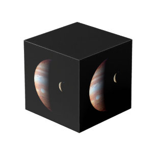 Jupiter Gas Giant Planet & Io Galilean Moon Würfel