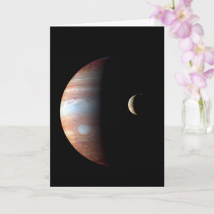 Jupiter Gasriese Planet & Io Galileischer Mond Karte