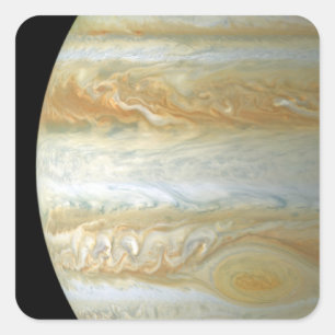 Jupiter Hemisphäre Quadratischer Aufkleber