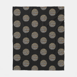 Jupiter in Dots Fleecedecke