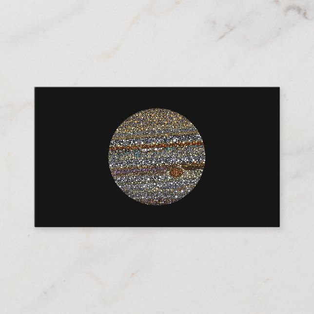 Jupiter in Dots Visitenkarte (Vorderseite)