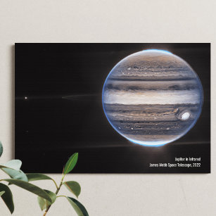 Jupiter in Infrared, James Webb Space Telescope Leinwanddruck