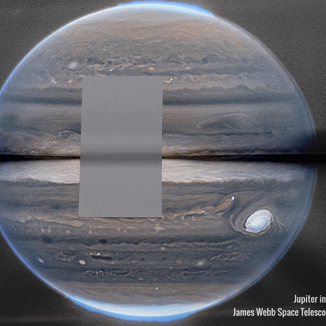 Jupiter in Infrared, James Webb Space Telescope Seidenpapier (Von Creator hochgeladen)