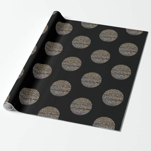 Jupiter in Punkten Geschenkpapier (Ungerollt)