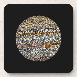 Jupiter in Punkten Getränkeuntersetzer