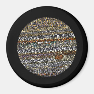 Jupiter in Punkten Magnet