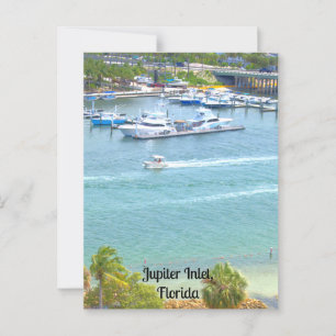 Jupiter Inlet, Floride sur une carte postale