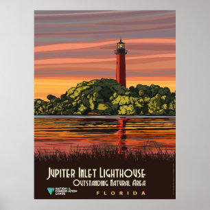 Jupiter Inlet Leuchtturm Florida Poster