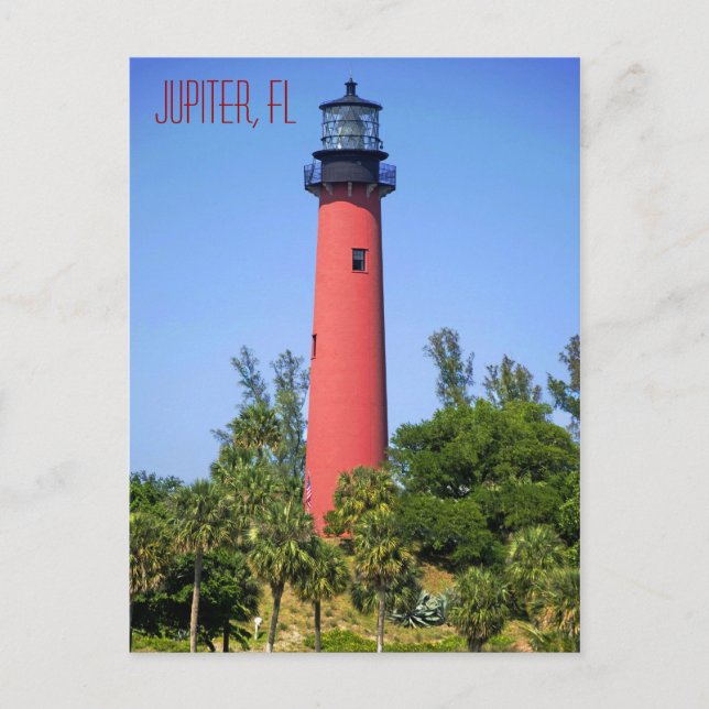 Jupiter Inlet Lighthouse, Jupiter, Florida Postkarte (Vorderseite)