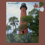 Jupiter Inlet Lighthouse & Museum Jupiter Florida<br><div class="desc">Dieses wunderschöne Puzzle mit dem Jupiter-Leuchtturm der Sehenswürdigkeit 1860 und dem Museum in Jupiter, Florida. Der Leuchtturm ist von tropischen Palmen wunderschön gerahmt. Das Historische Museum am Ufer befindet sich im restaurierten Gebäude der Marinebauten des Zweiten Weltkriegs. Das Jupiter Lighthouse liegt zwischen dem Leuchtturm Cape Canaveral und dem Leuchtturm Hillsboro...</div>