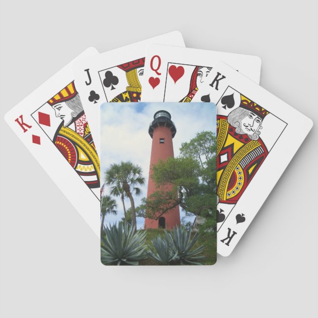 Jupiter Inlet Lighthouse & Museum Jupiter Florida Spielkarten (Rückseite)