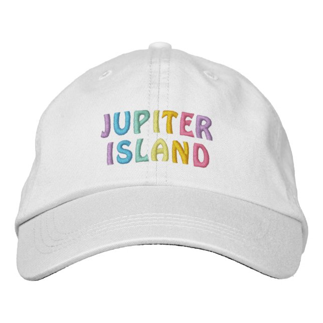 JUPITER-INSEL BESTICKTE KAPPE (Vorderseite)