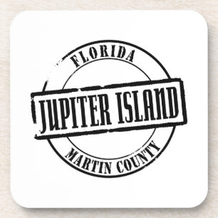 Jupiter-Insel-Titel Getränkeuntersetzer