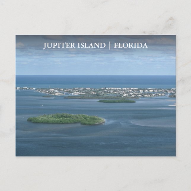Jupiter Island Florida Arial View Postkarte (Vorderseite)