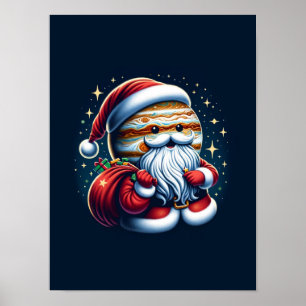 Jupiter Jolly Old St. Nick Weihnachtsmann Astrolog Poster