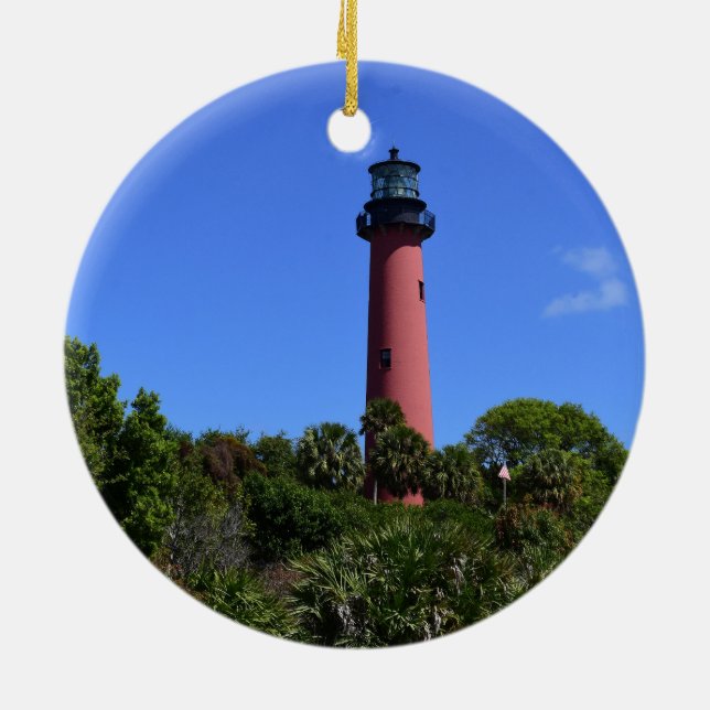 Jupiter Lighthouse als Keramik Ornament (Hinten)