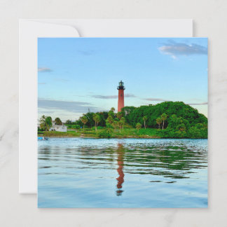 Jupiter Lighthouse Flat Card Dankeskarte