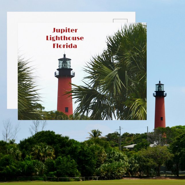 Jupiter Lighthouse Florida Fotografie Postkarte (Von Creator hochgeladen)