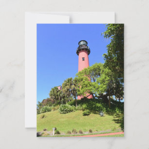 Jupiter Lighthouse in Jupiter Florida Feiertagskarte