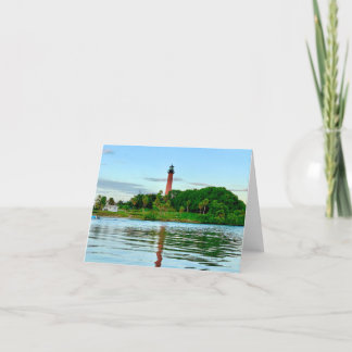 Jupiter Lighthouse Note Card Dankeskarte