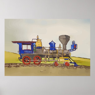 Jupiter-Lokomotive am Promontory Summit Poster