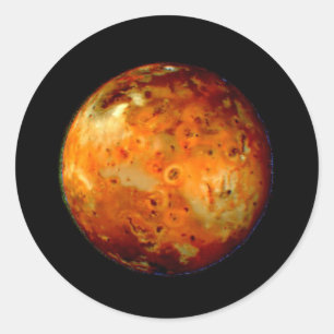Jupiter Moon Io Space NASA Runder Aufkleber