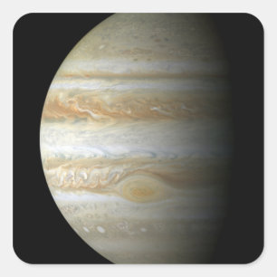 Jupiter mosiac quadratischer aufkleber