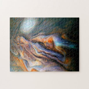 Jupiter Nord-Temperatgürtel wirbeln Wolken