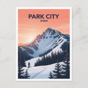 Jupiter Peak, Park City Mountain Utah Reise Postkarte