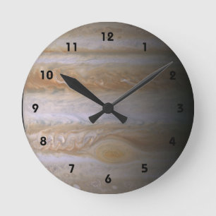 Jupiter planet astronomy nebula space galaxy runde wanduhr