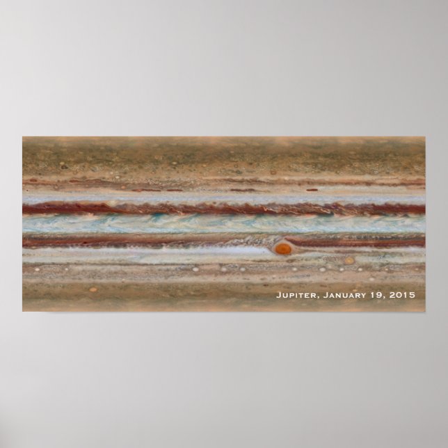 Jupiter Red Spot Close-Up Photograph Poster (Vorne)