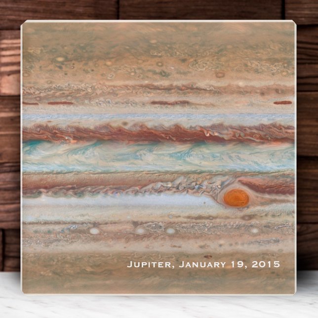 Jupiter Red Spot Nah-Up-Foto Glasuntersetzer (Von Creator hochgeladen)