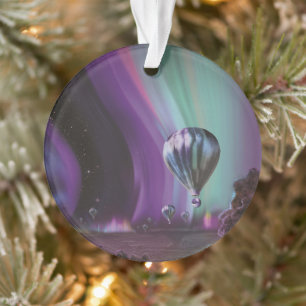 Jupiter Reise mit dem Heißluftballon hoch über die Ornament