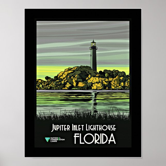 Jupiter, Reiseplakat aus Florida Poster (Vorne)