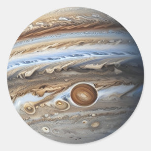 Jupiter Runder Aufkleber