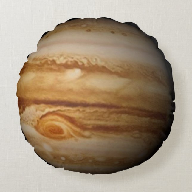 Jupiter Rundes Kissen (Vorderseite)