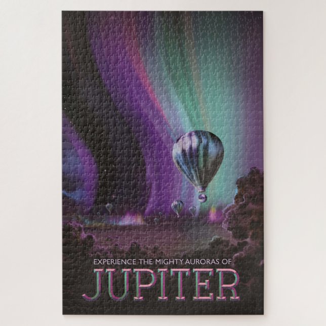 Jupiter Travel by Hot Air Ballon Bighty Auroras (Vertikal)