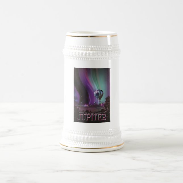 Jupiter Travel by Hot Air Ballon Bighty Auroras Bierglas (Mittel)