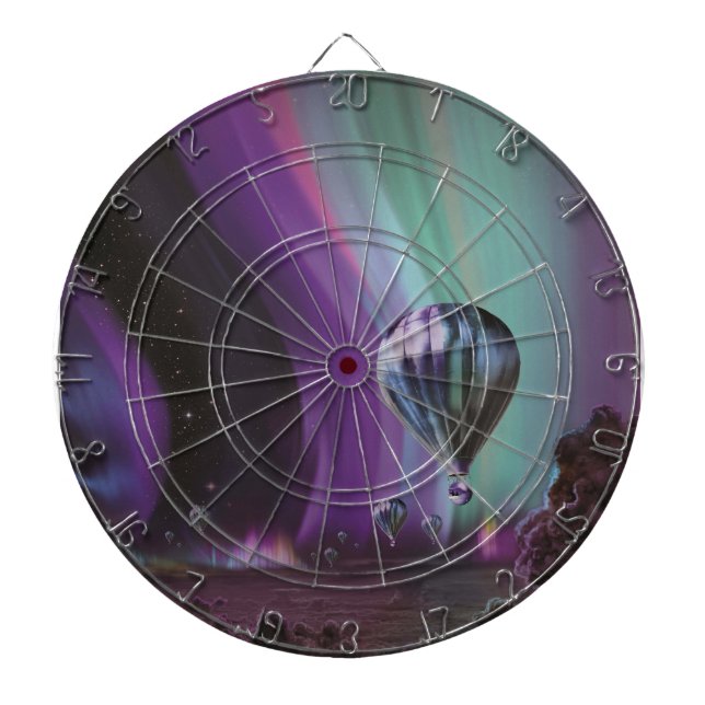 Jupiter Travel by Hot Air Ballon Bighty Auroras Dartscheibe (vorne)