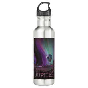 Jupiter Travel by Hot Air Ballon Bighty Auroras Edelstahlflasche