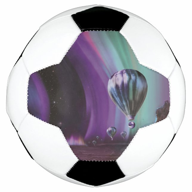 Jupiter Travel by Hot Air Ballon Bighty Auroras Fußball (Vorderseite)